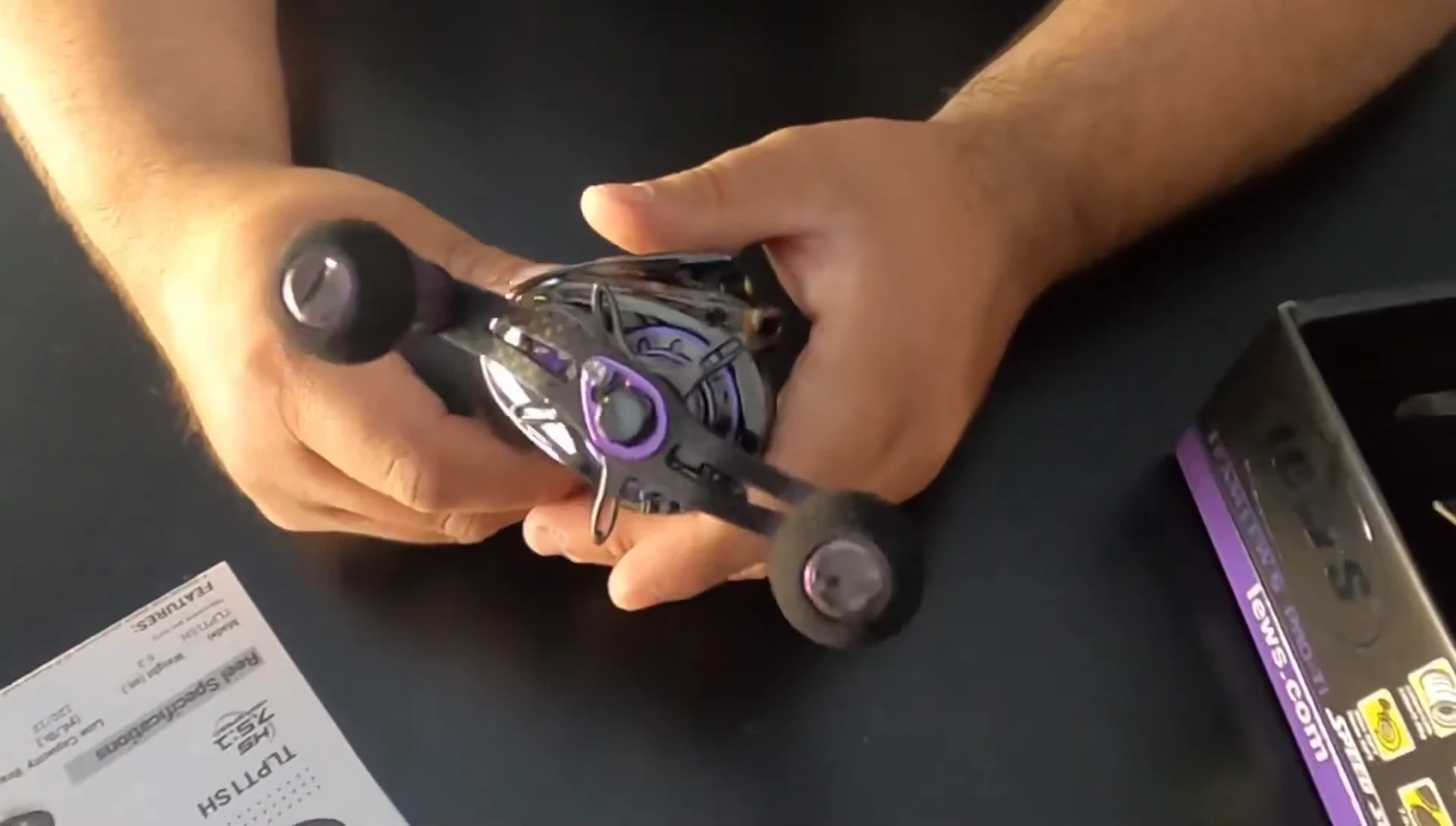 The reel's application in power fishing scenarios.