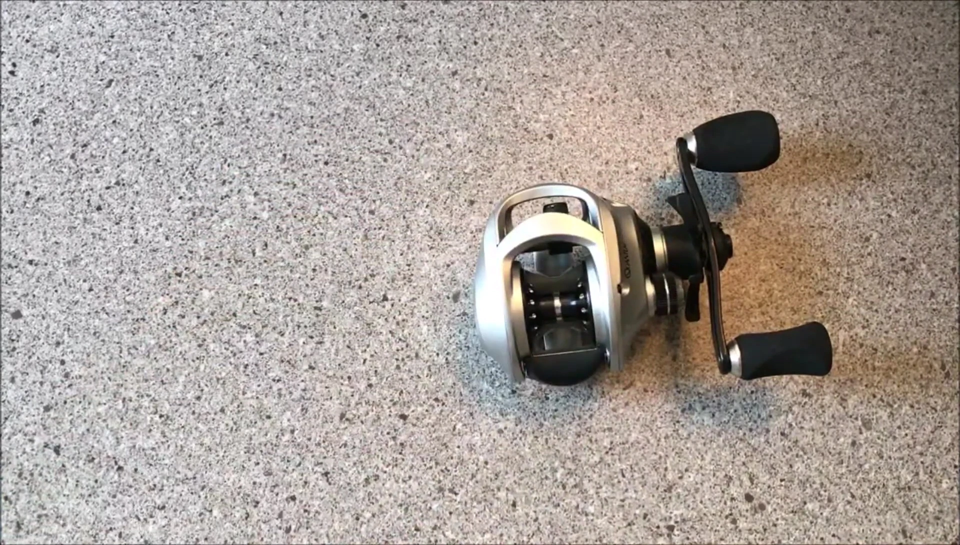 Close-up showing the bearings of the Quantum Icon PT reel.