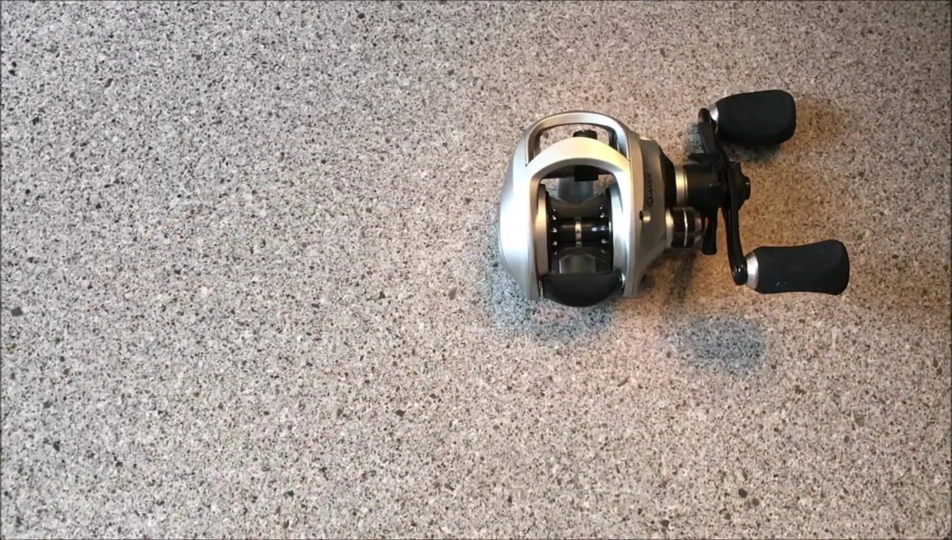 Shot of the reel spool highlighting its capacity.