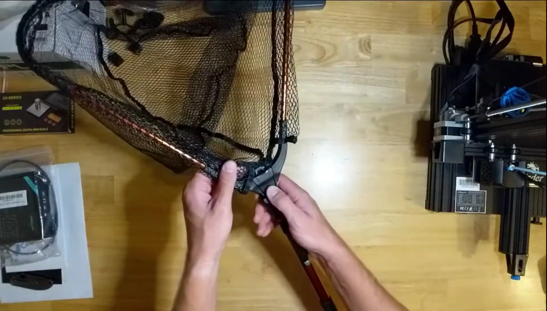 The process of releasing the lock to collapse the net.