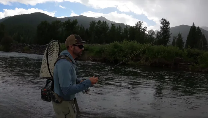 Cast slightly short of the fish to assess the current and adjust your cast accordingly.