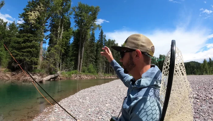 This technique imitates a bug falling onto the water, attracting the trout’s attention.