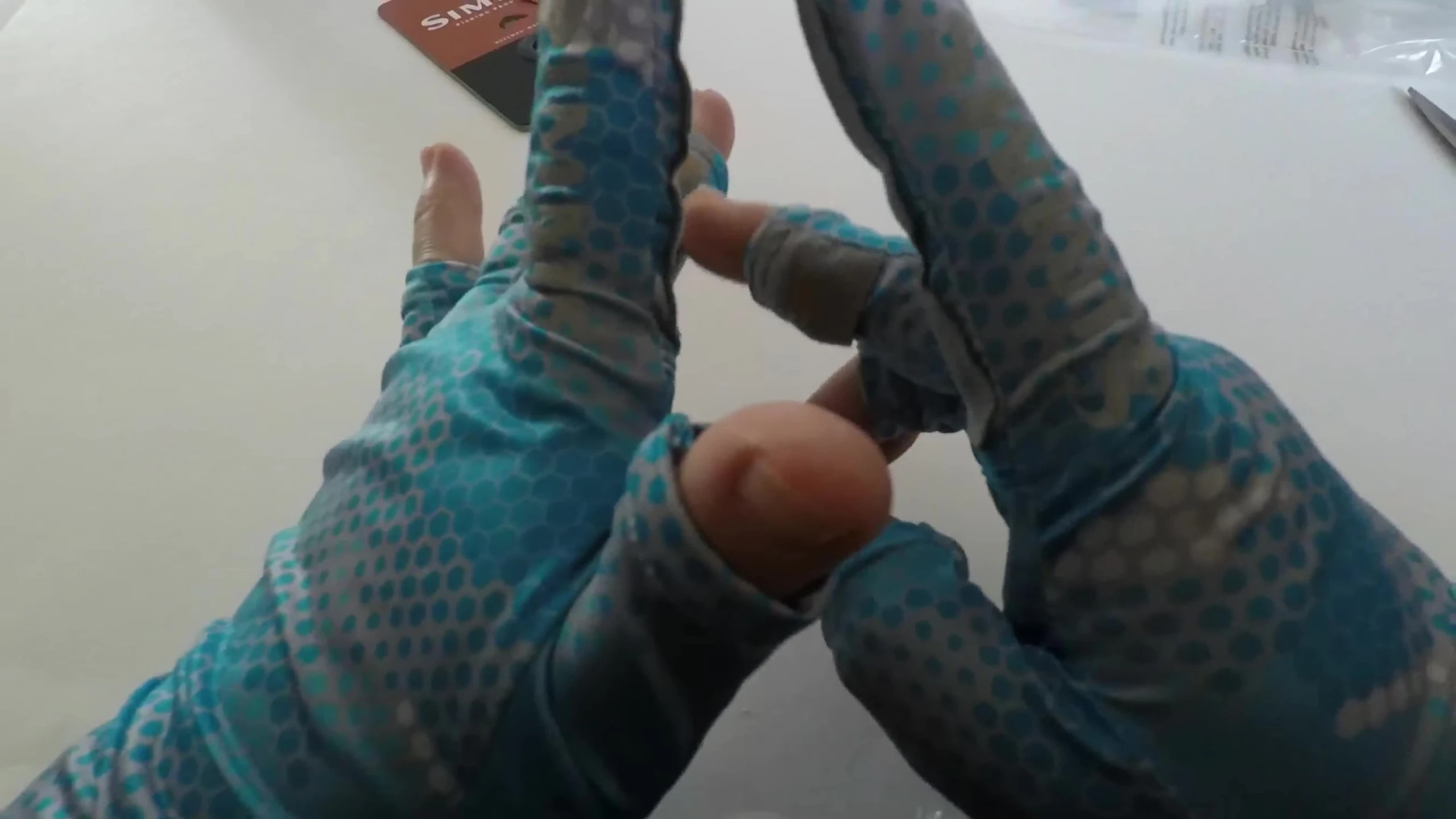 Close-up of the finger loop for easy removal.