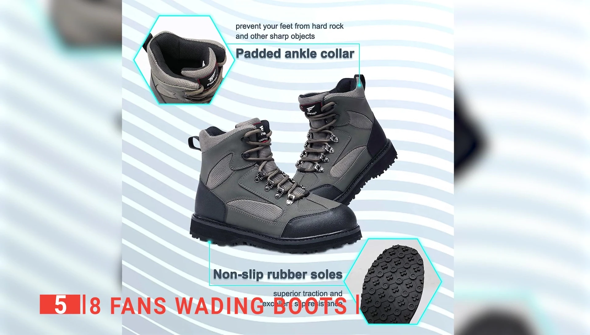 Detail shot showcasing the boots' durable construction.