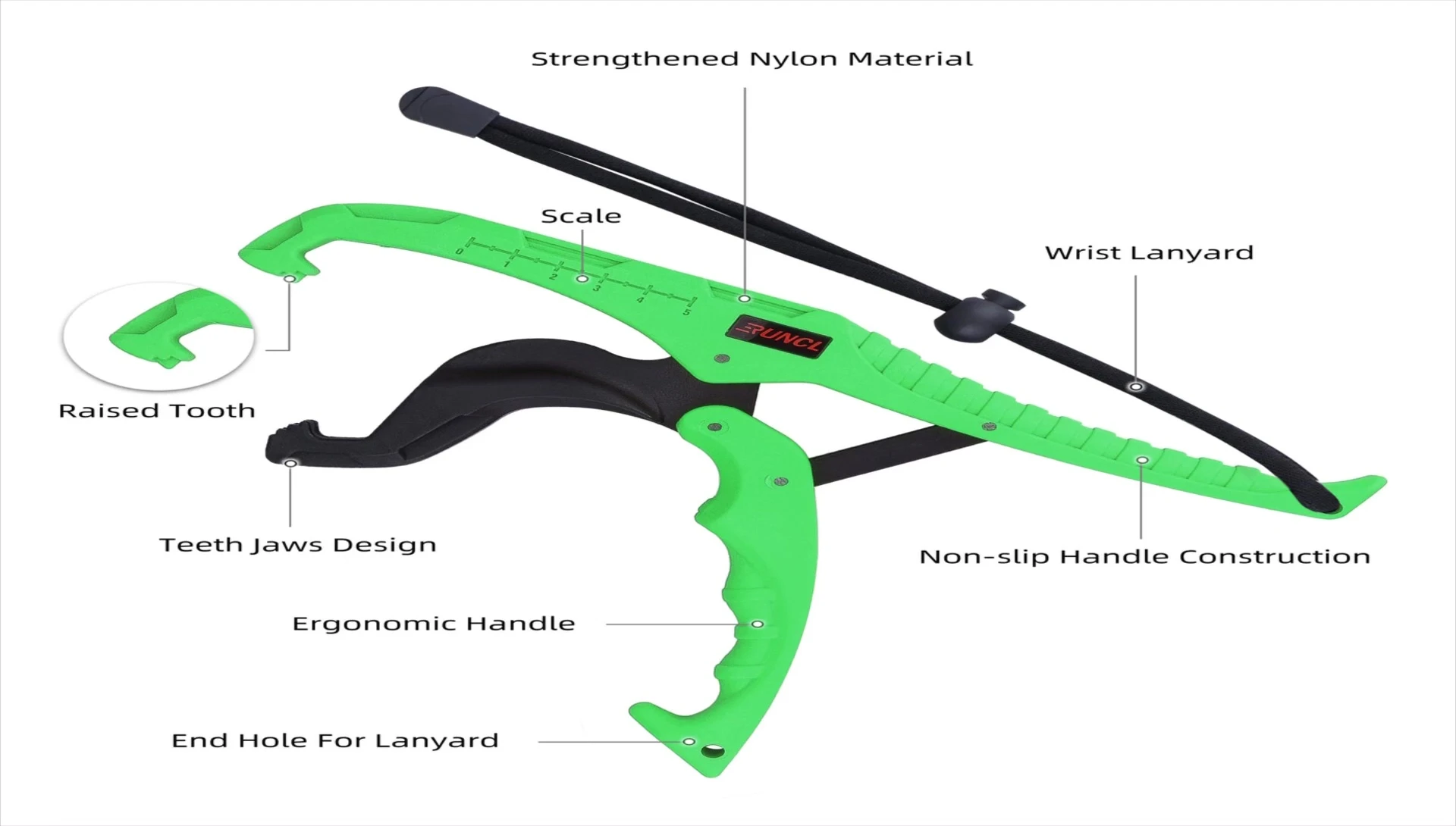 Close-up of the pliers' jaw