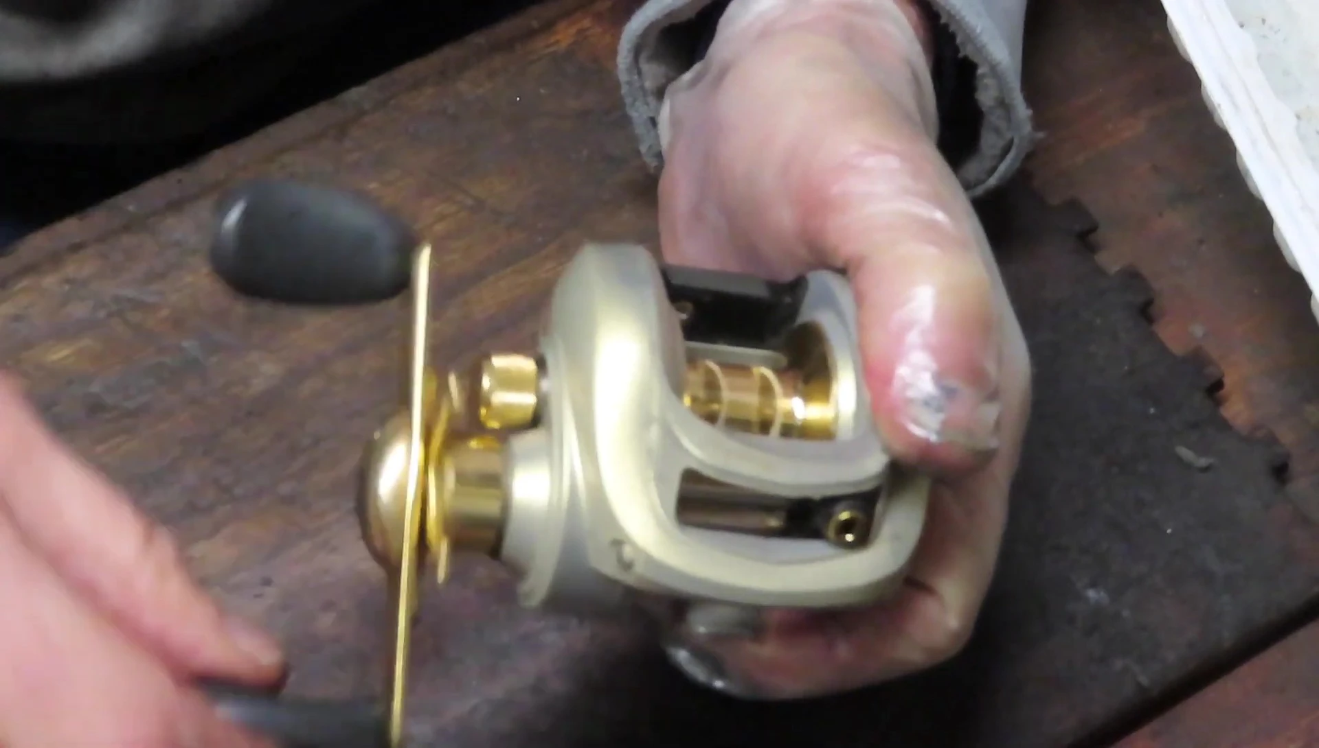Final view of reassembled reel