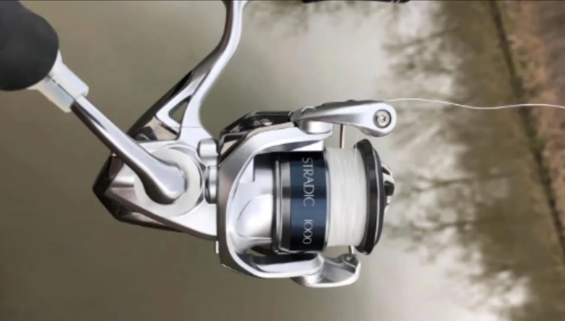 Close-up of the Shimano Stradic HD spinning reel