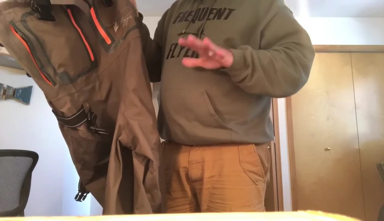 Final shot of the reviewer in the Frogg Toggs waders
