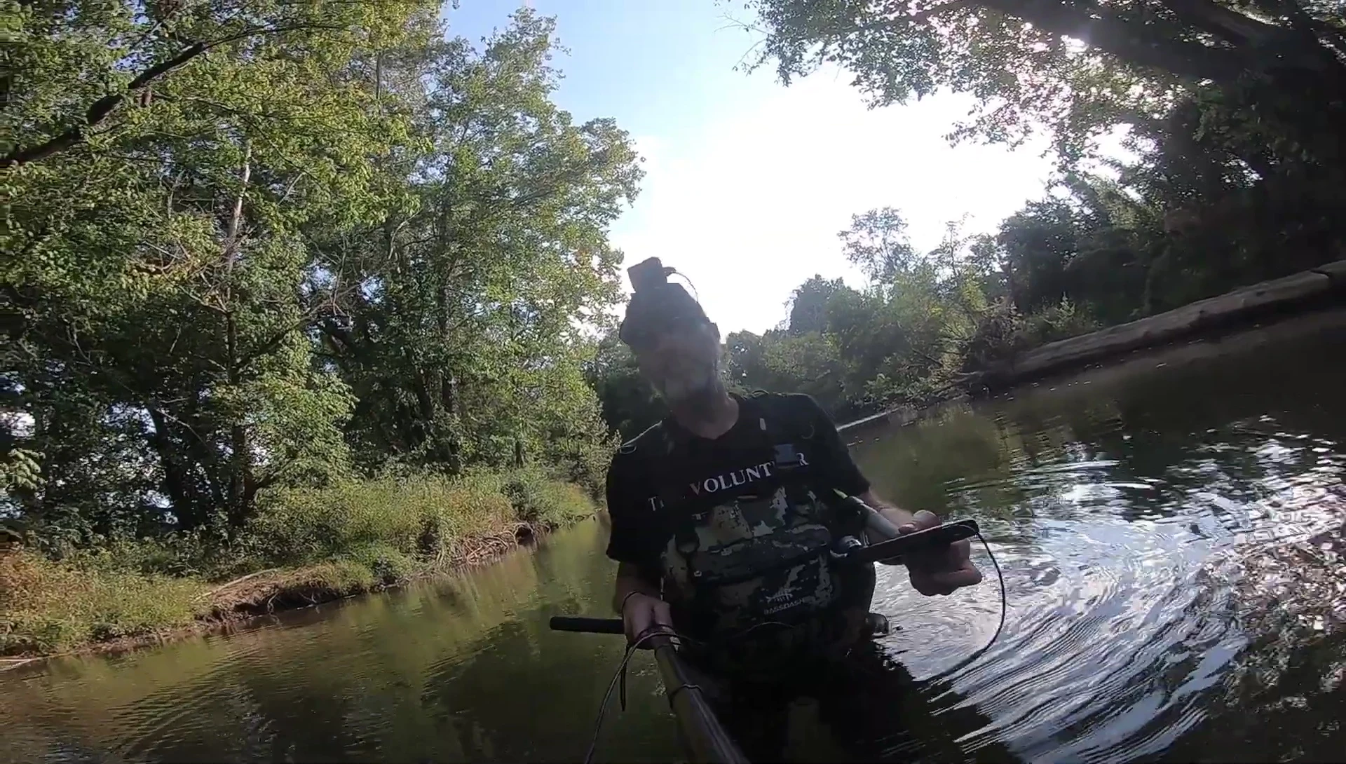 Waders providing comfort and warmth in the water.