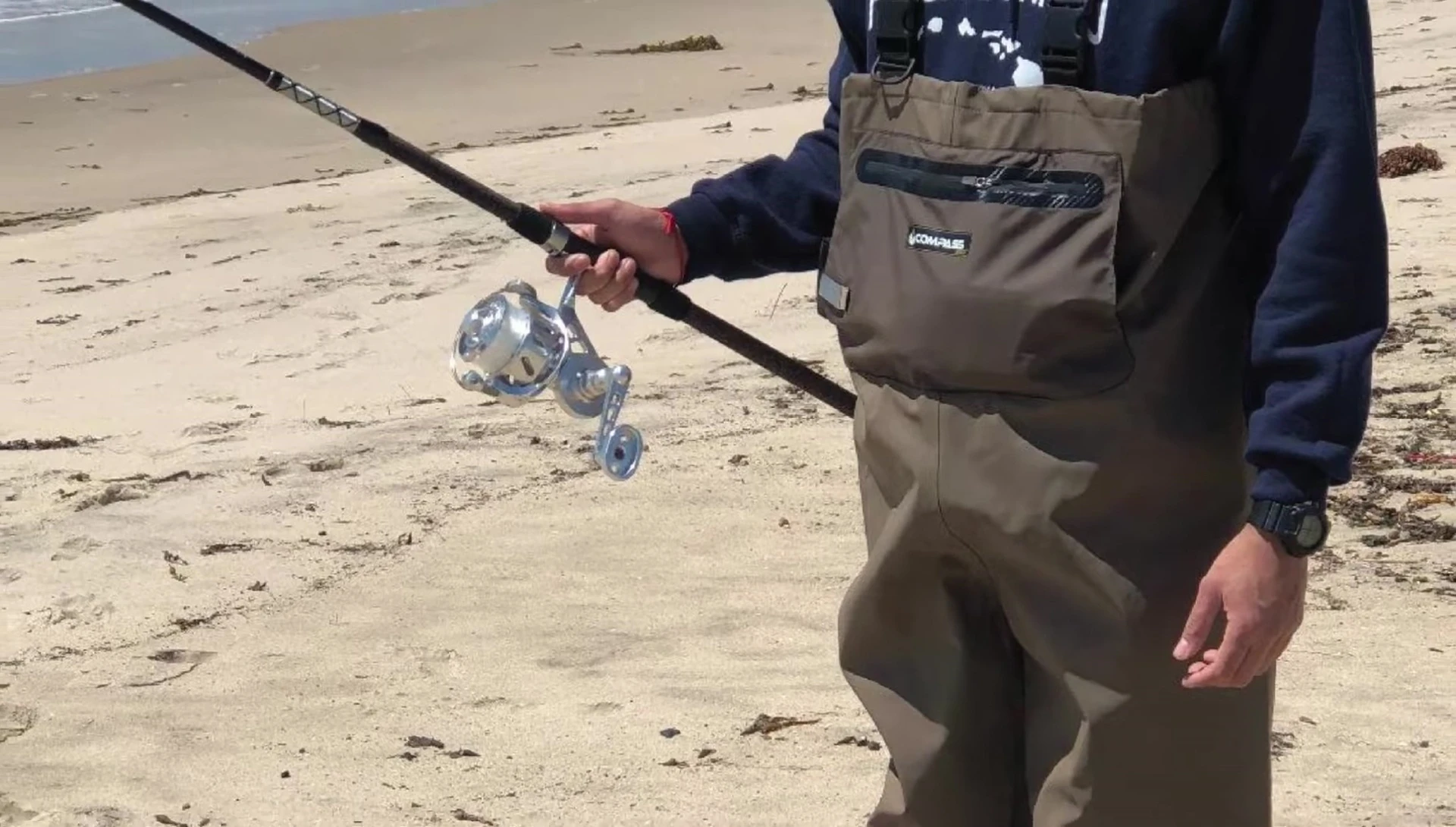 Detail of Compass 360 Waders construction