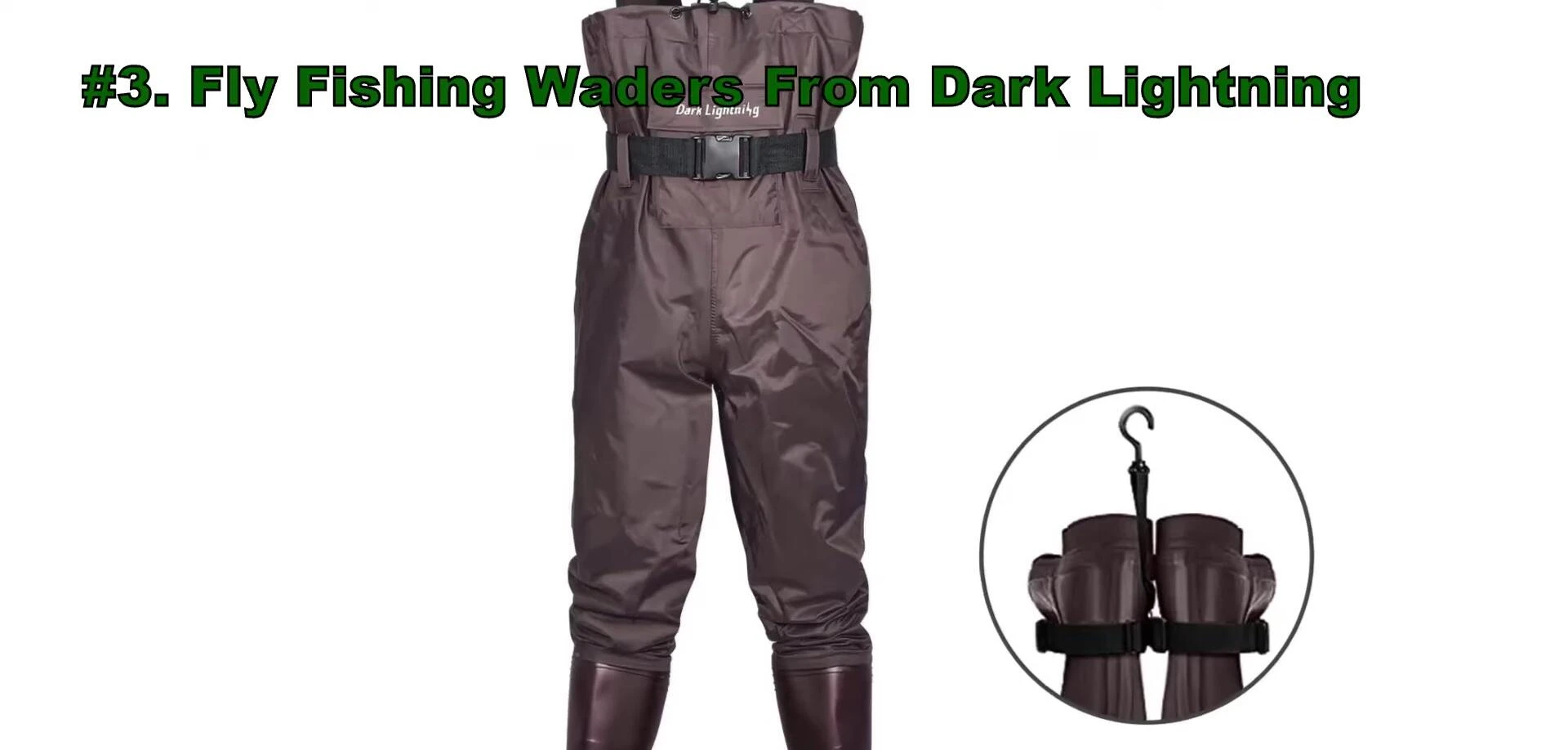 Overall shot of the Dark Lightning waders.