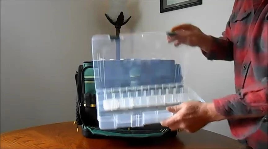 Shot illustrating the placement of the containers within the box.