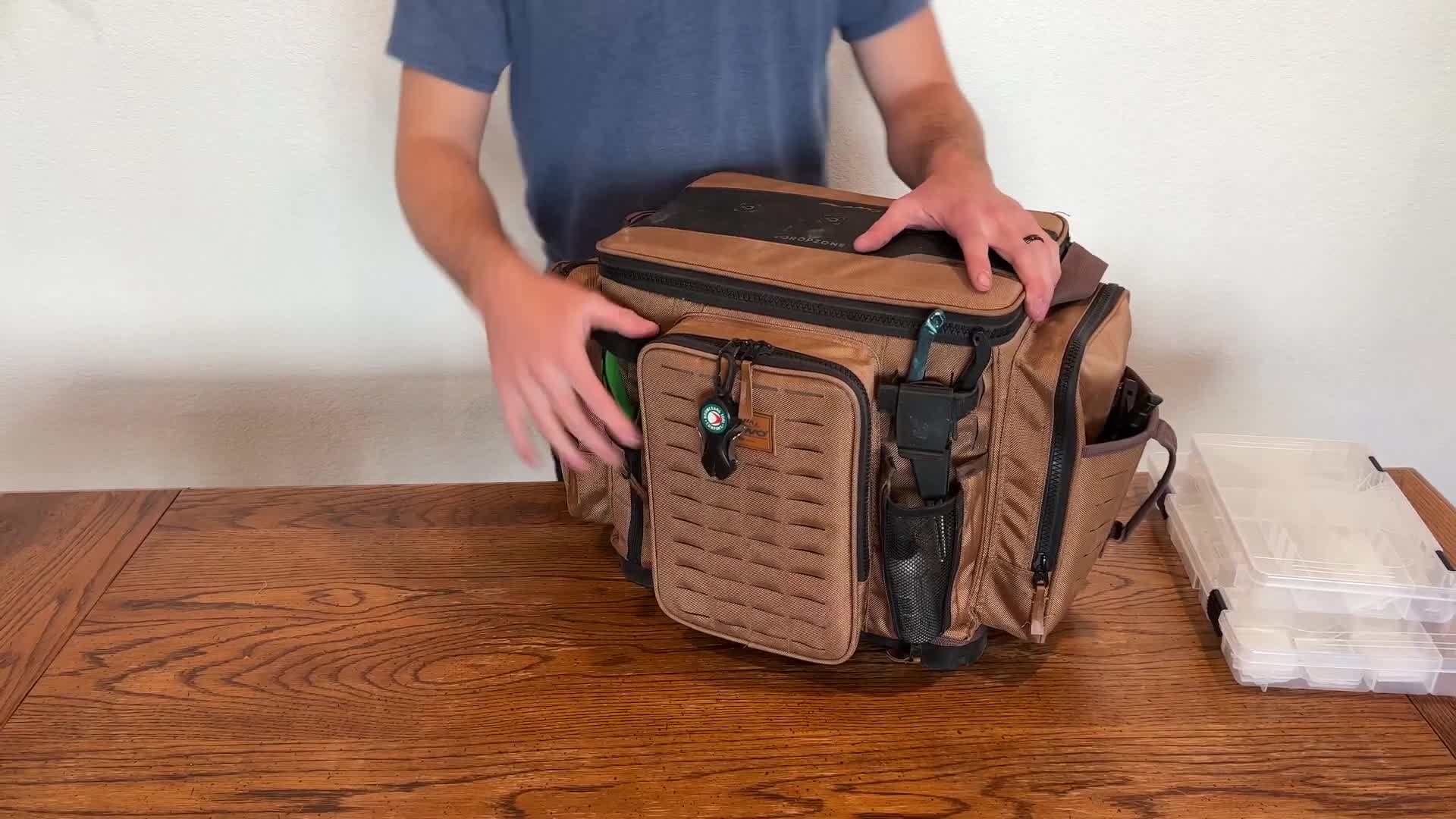 Plano 3700 XL Tackle Bag showing included boxes.