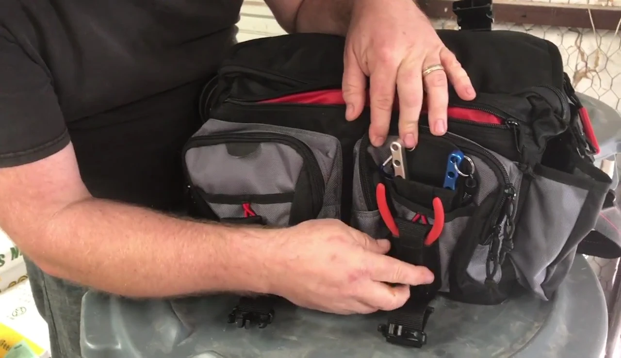 Pliers stored in the bag