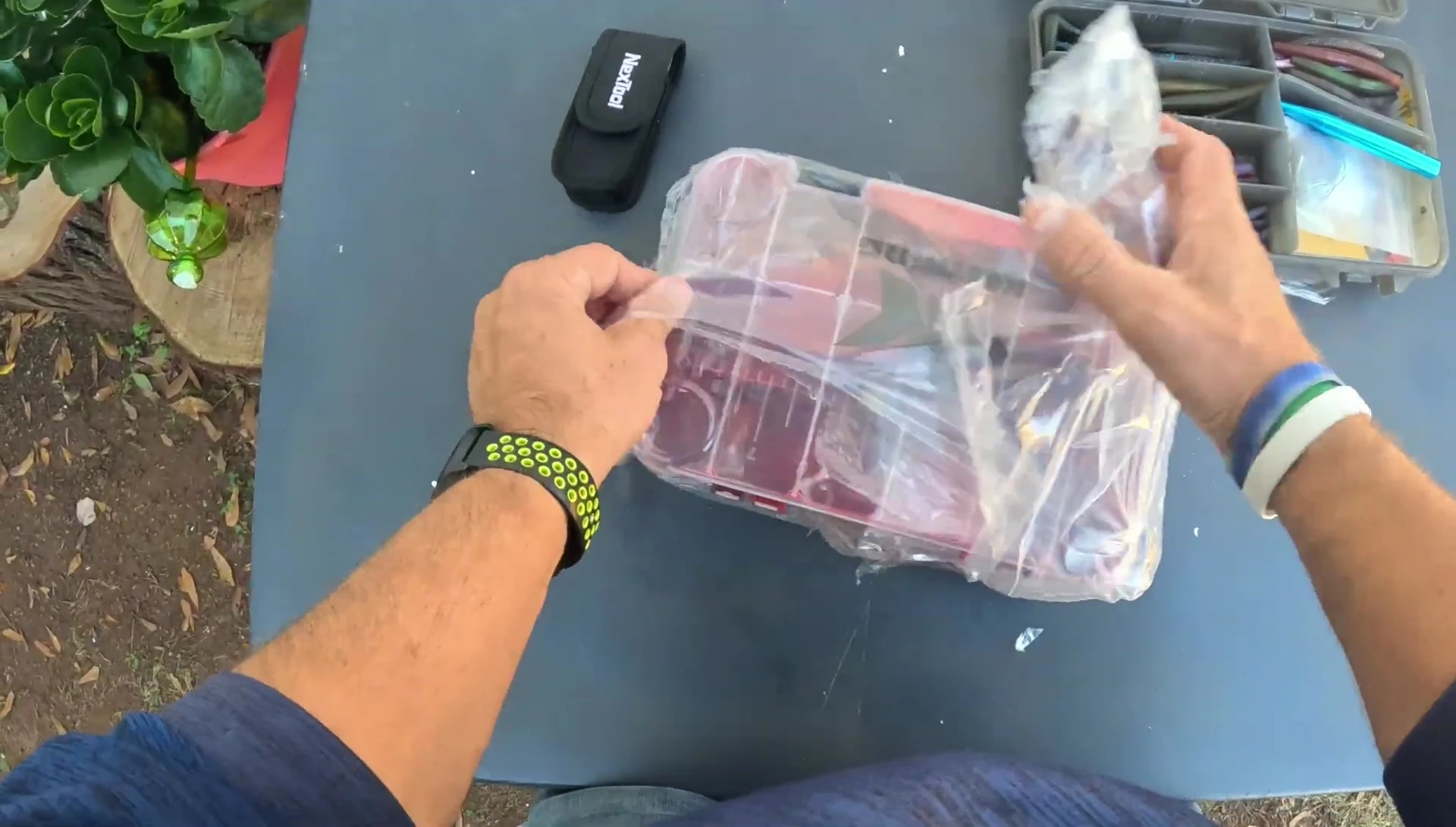 KastKing Bait Vault being removed from its packaging.