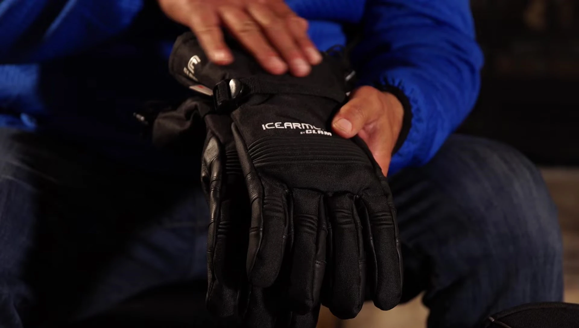 Shot emphasizing the articulated fingers of the Agility glove.