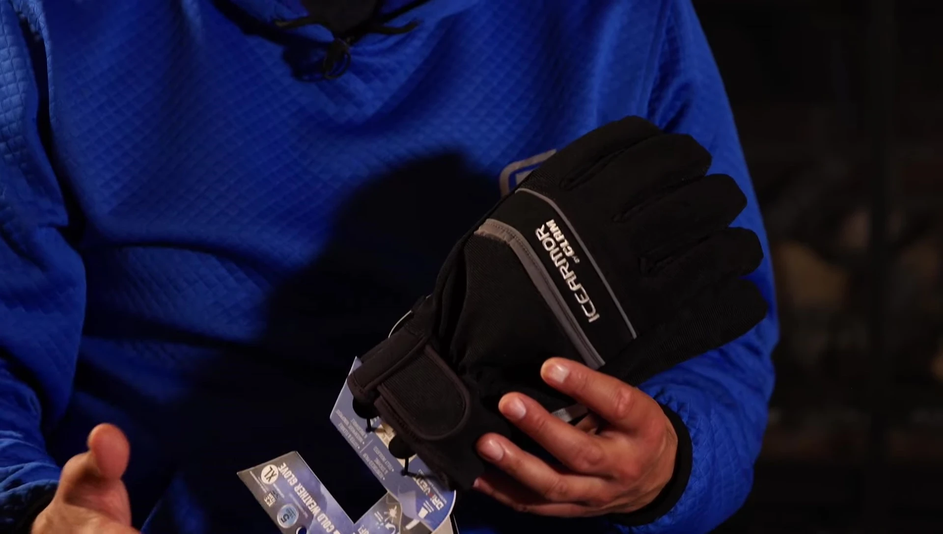 Person demonstrating dexterity while wearing the Edge glove.