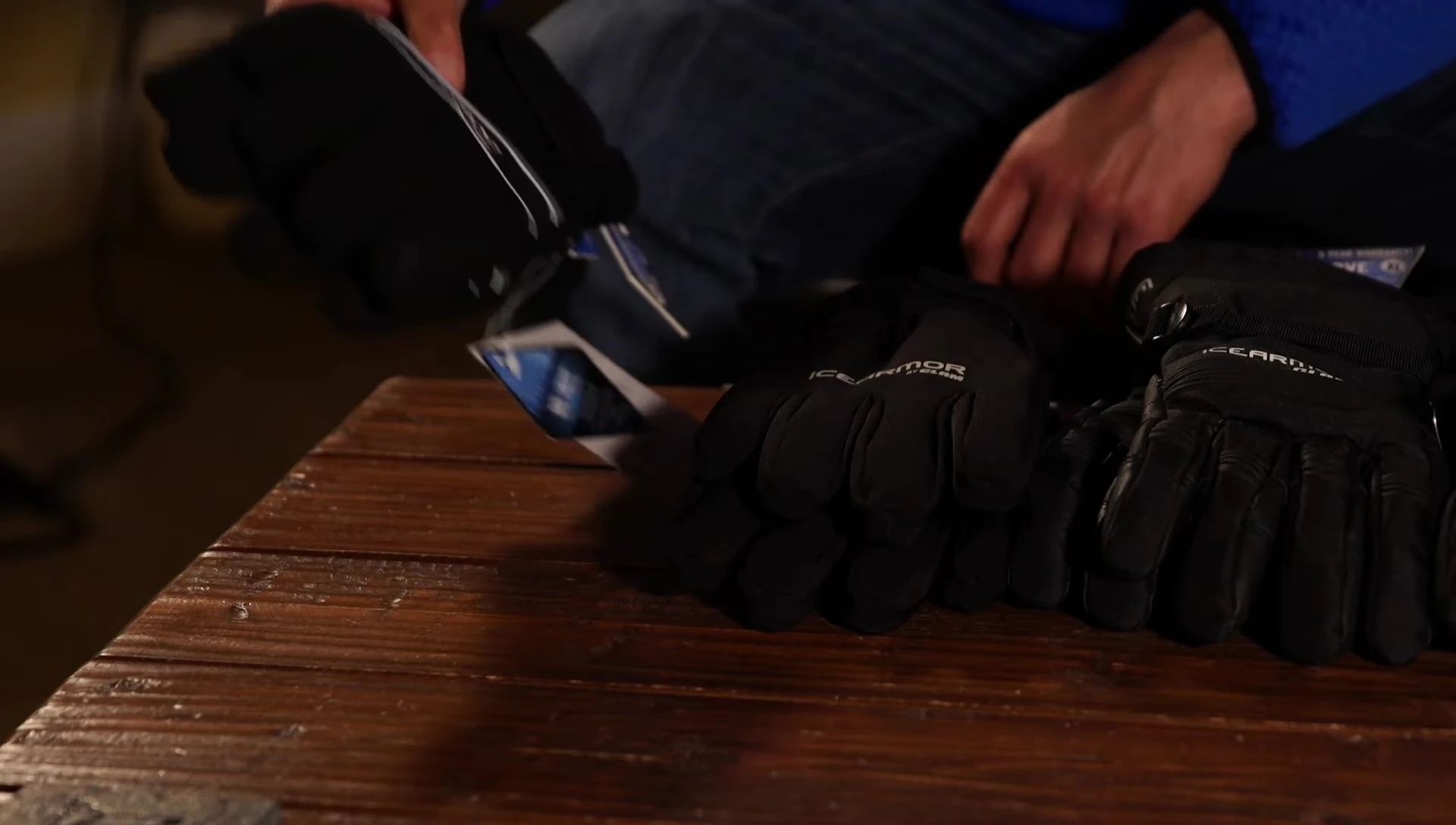 Close-up of the Delta glove highlighting its features.