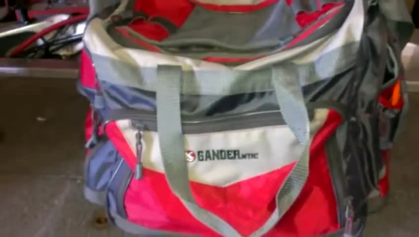 Exterior of the Gander Mountain tackle bag showing the main compartment.