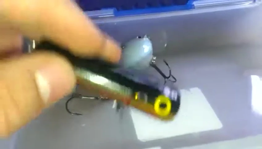 Some of the lures in the on-the-go box.