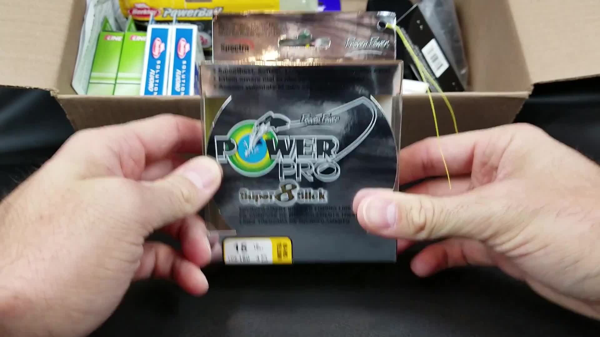 Close-up of PowerPro Super Eight Slick braid