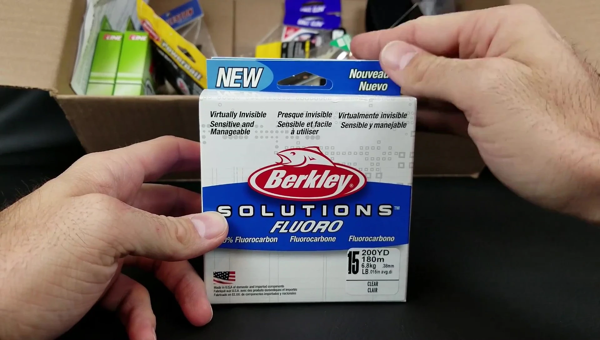 Spools of Berkley Solutions fluorocarbon