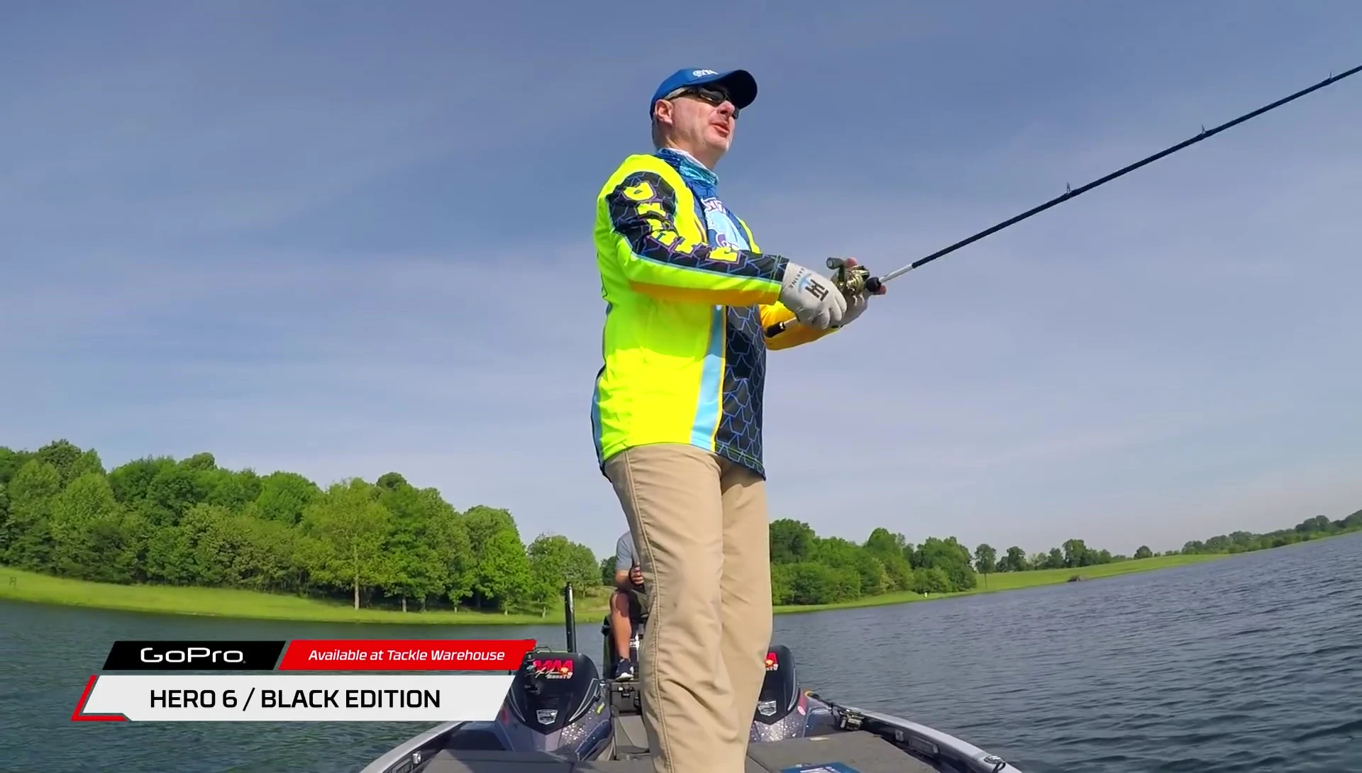 Angler demonstrating the jerkbait action.