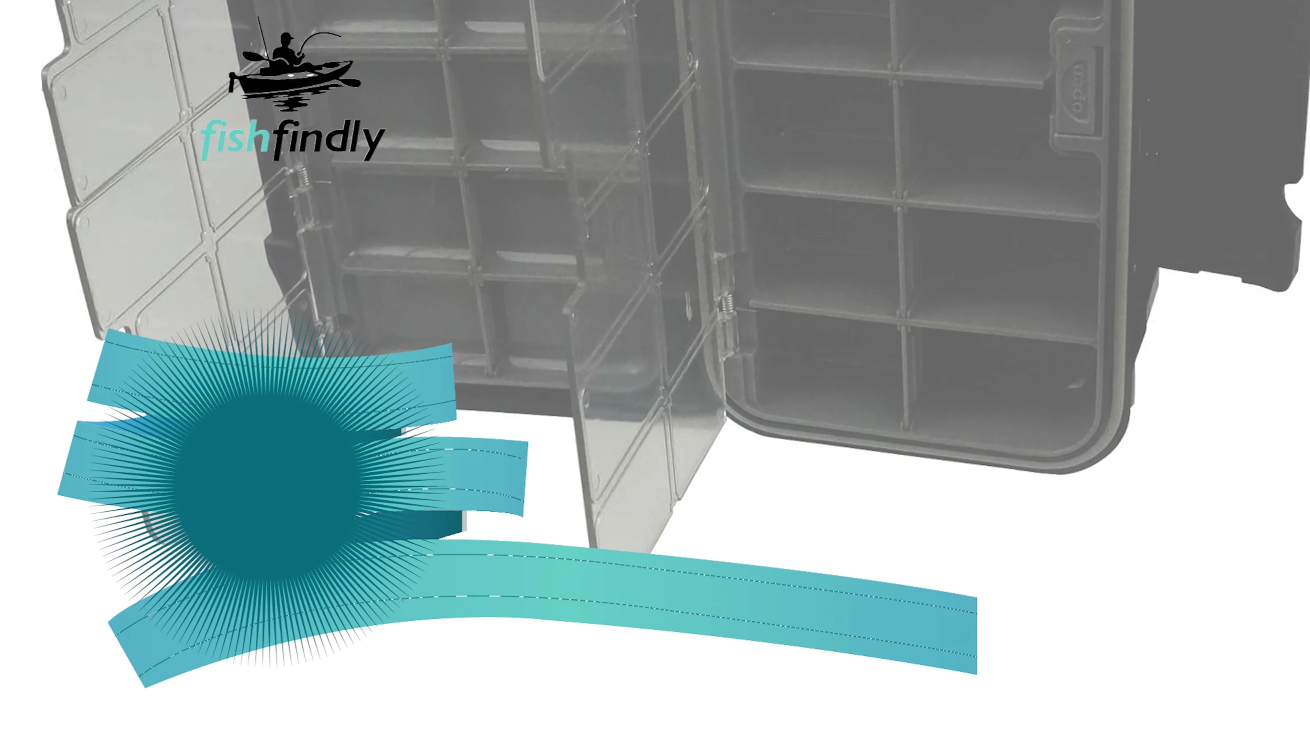 Aventic Waterproof Fly Box demonstrating its compartments