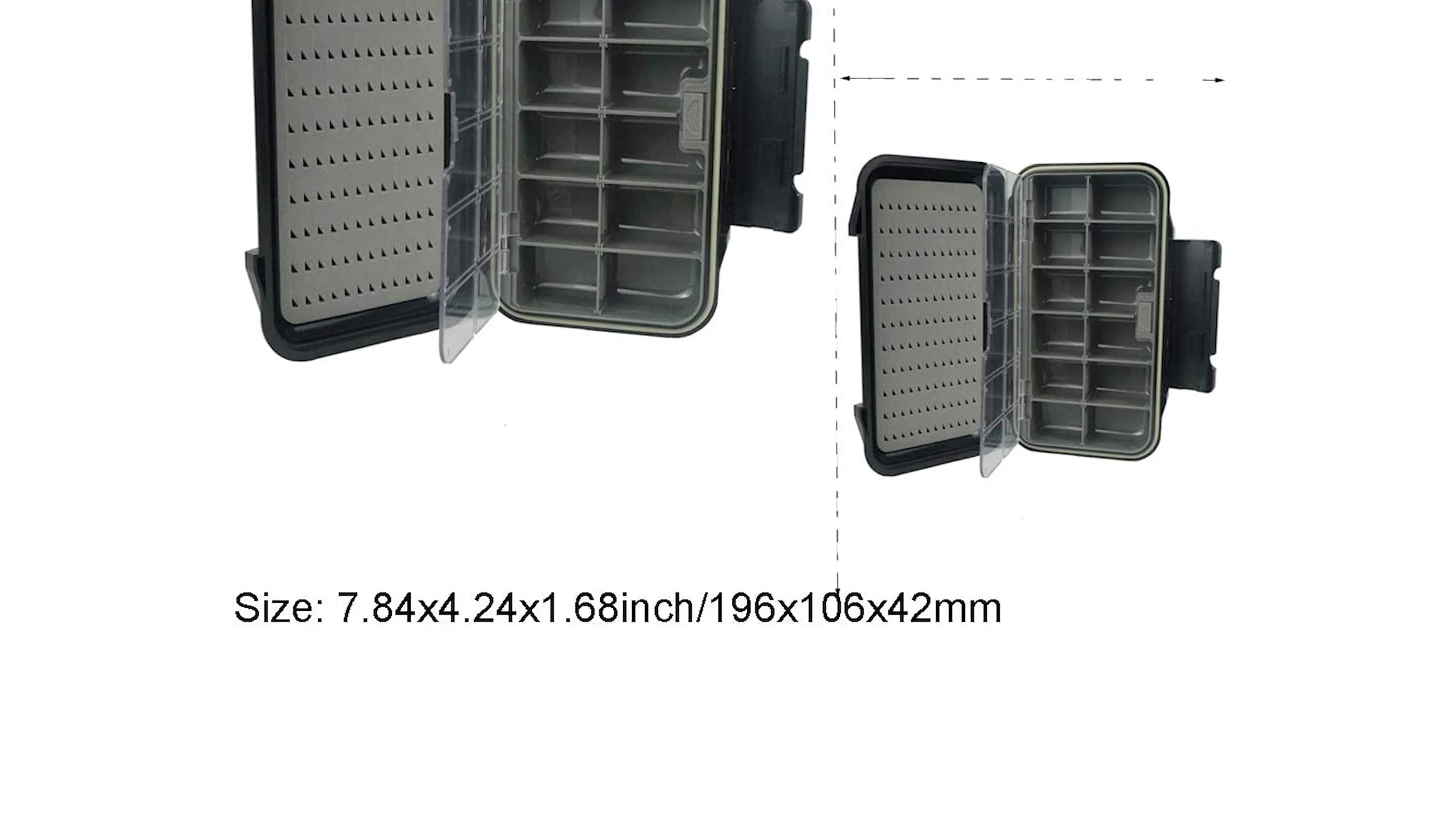 Close-up of the Aventic box showcasing its lids and foam inserts