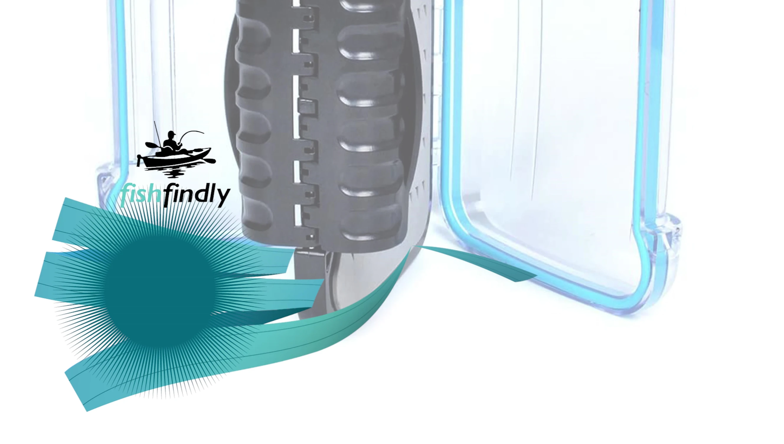 Dr. Fish Waterproof Fly Box highlighting the 180-degree opening