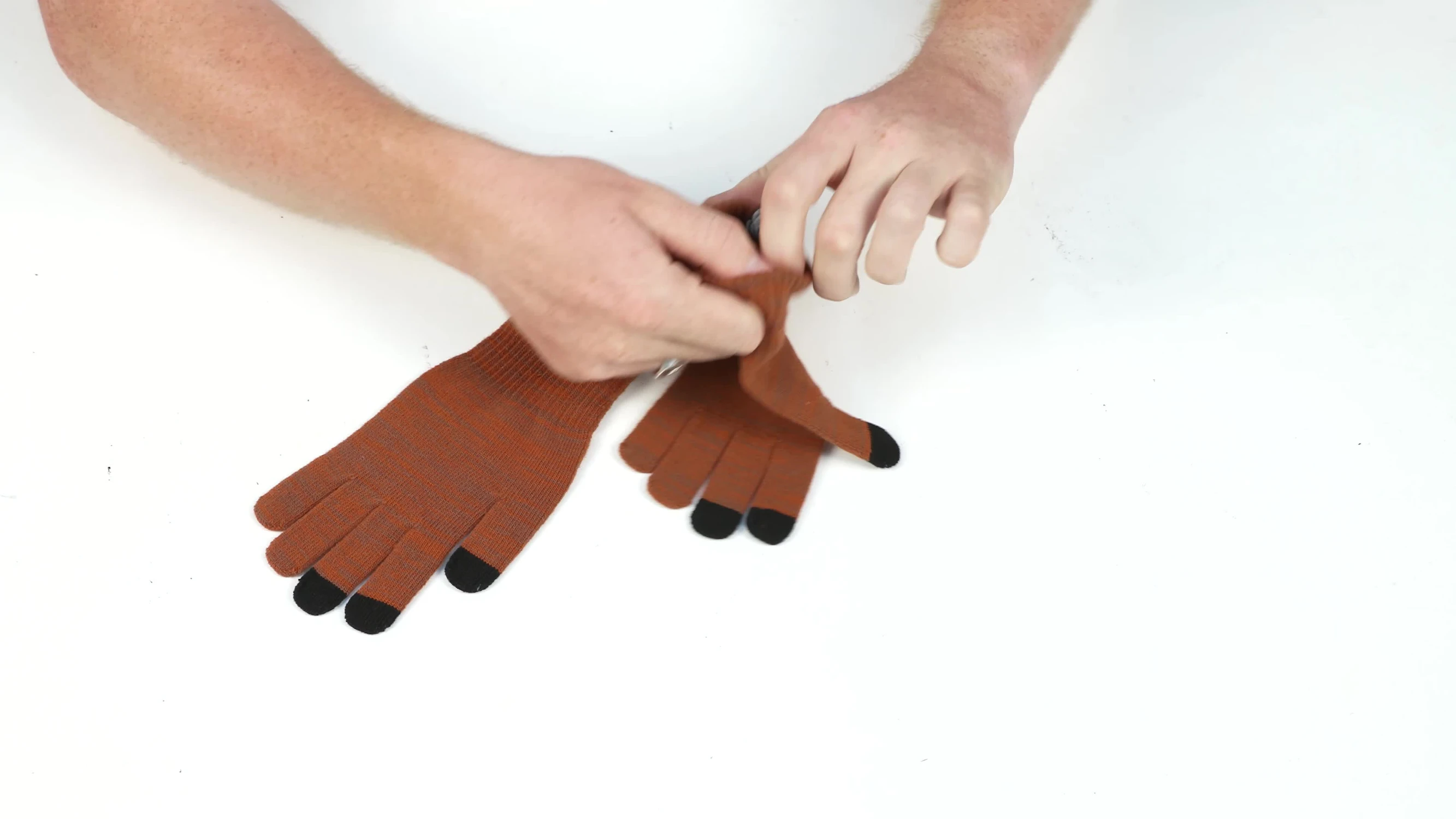 Close-up of the lightweight glove material.