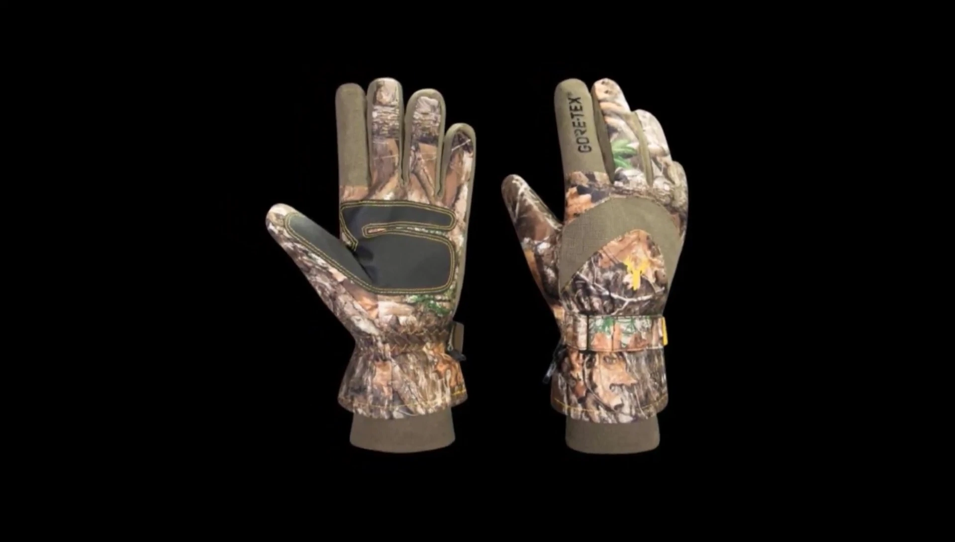 Young hunters using the gloves