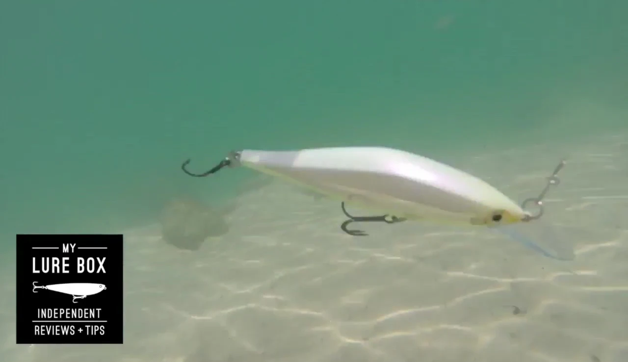 Slow-motion footage showing the lure's side-to-side action at high speeds.
