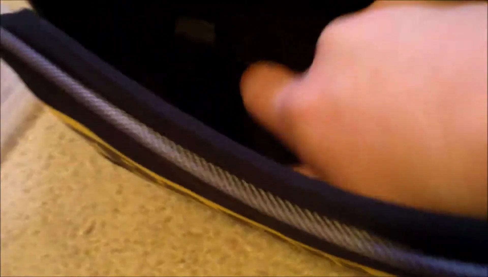 Internal compartments of the Frabill Tackle Bag.