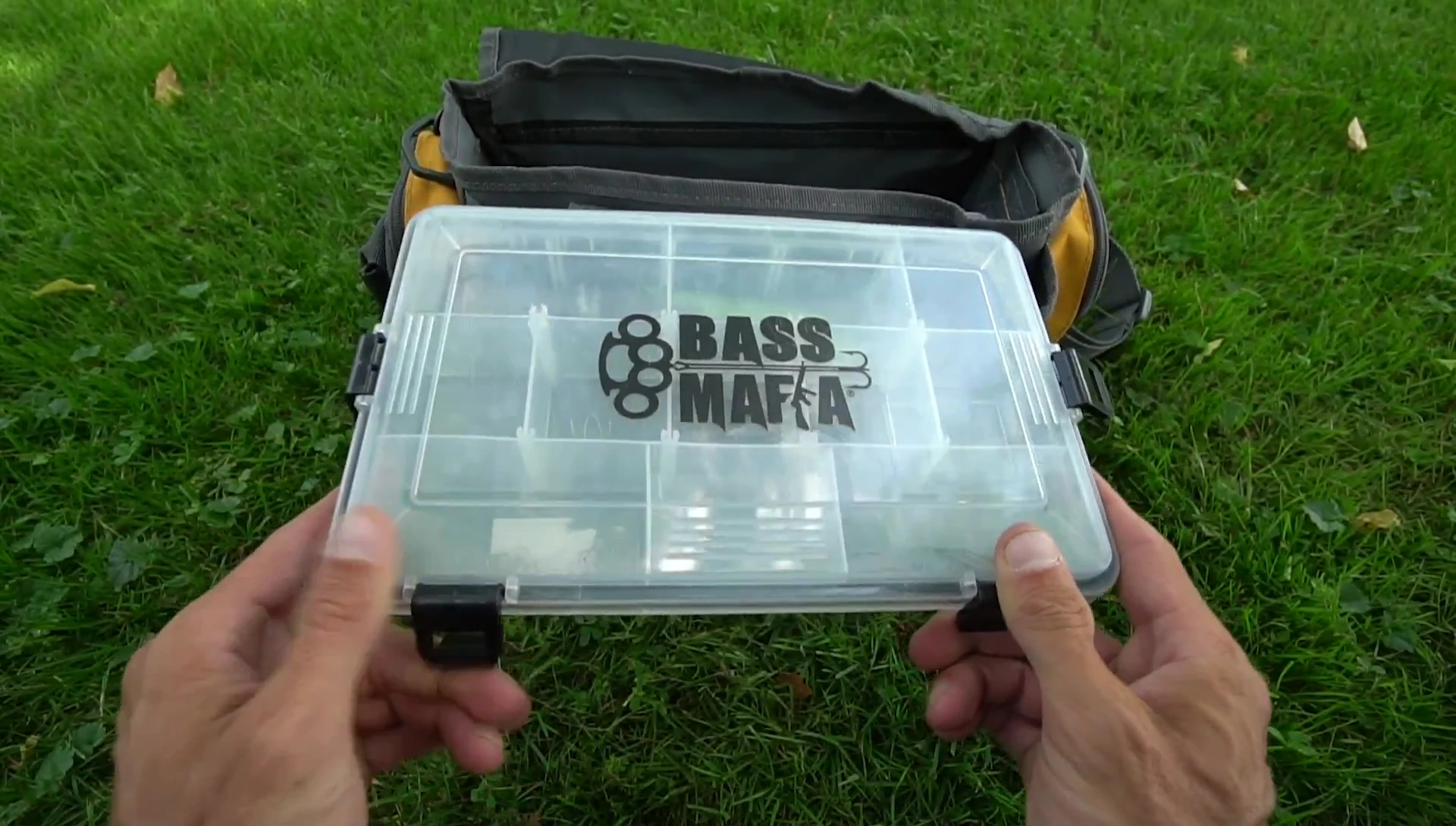 Speaker showing the terminal tackle box.