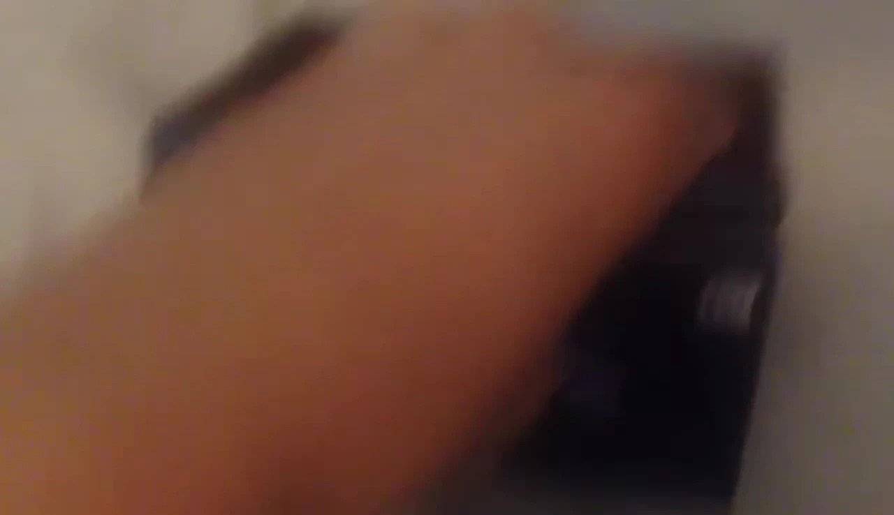 The reviewer holding and showing the reel.