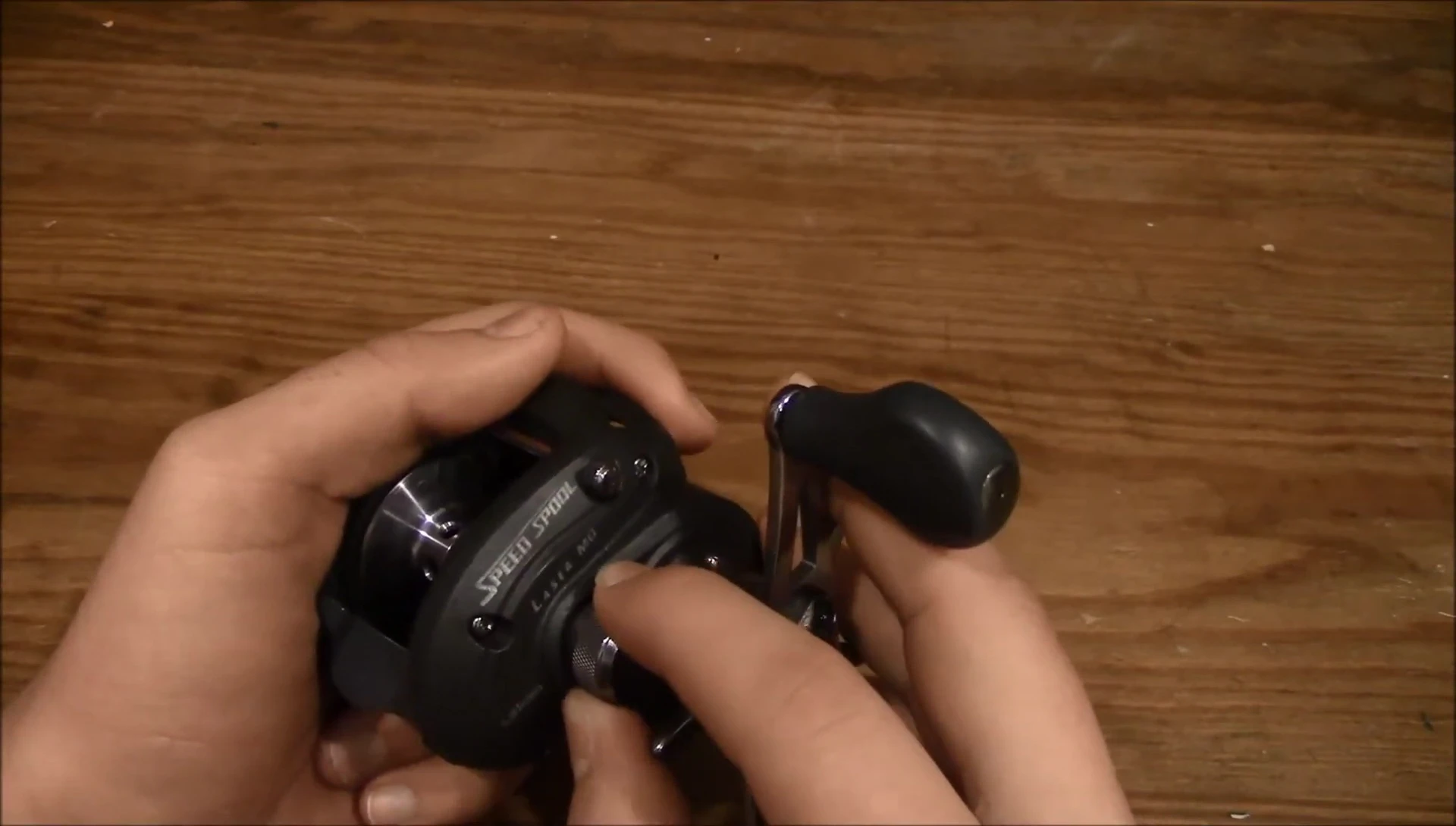 The reviewer demonstrating the fine adjustment challenges.