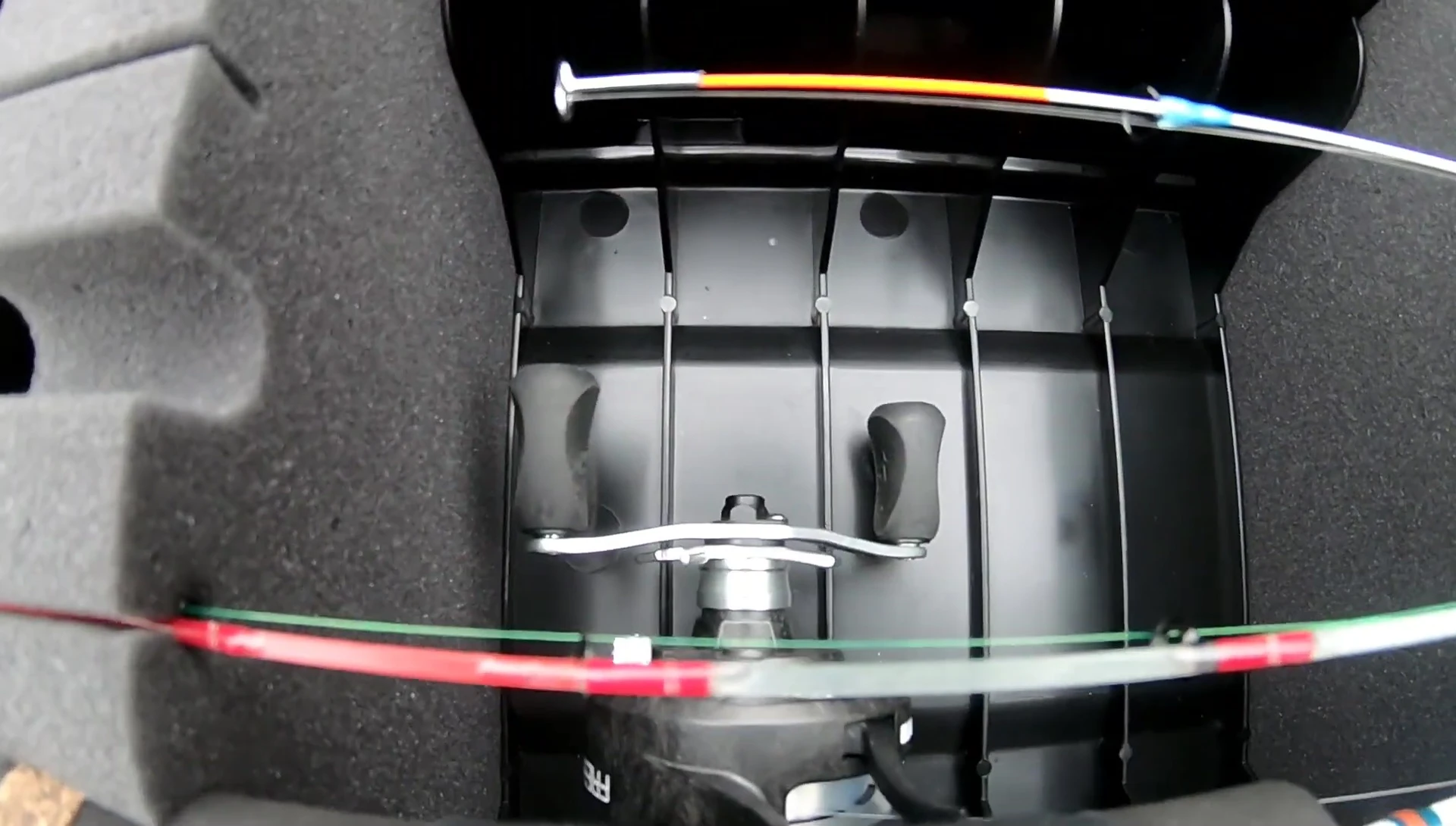 Showing the tight fit of multiple inline reels
