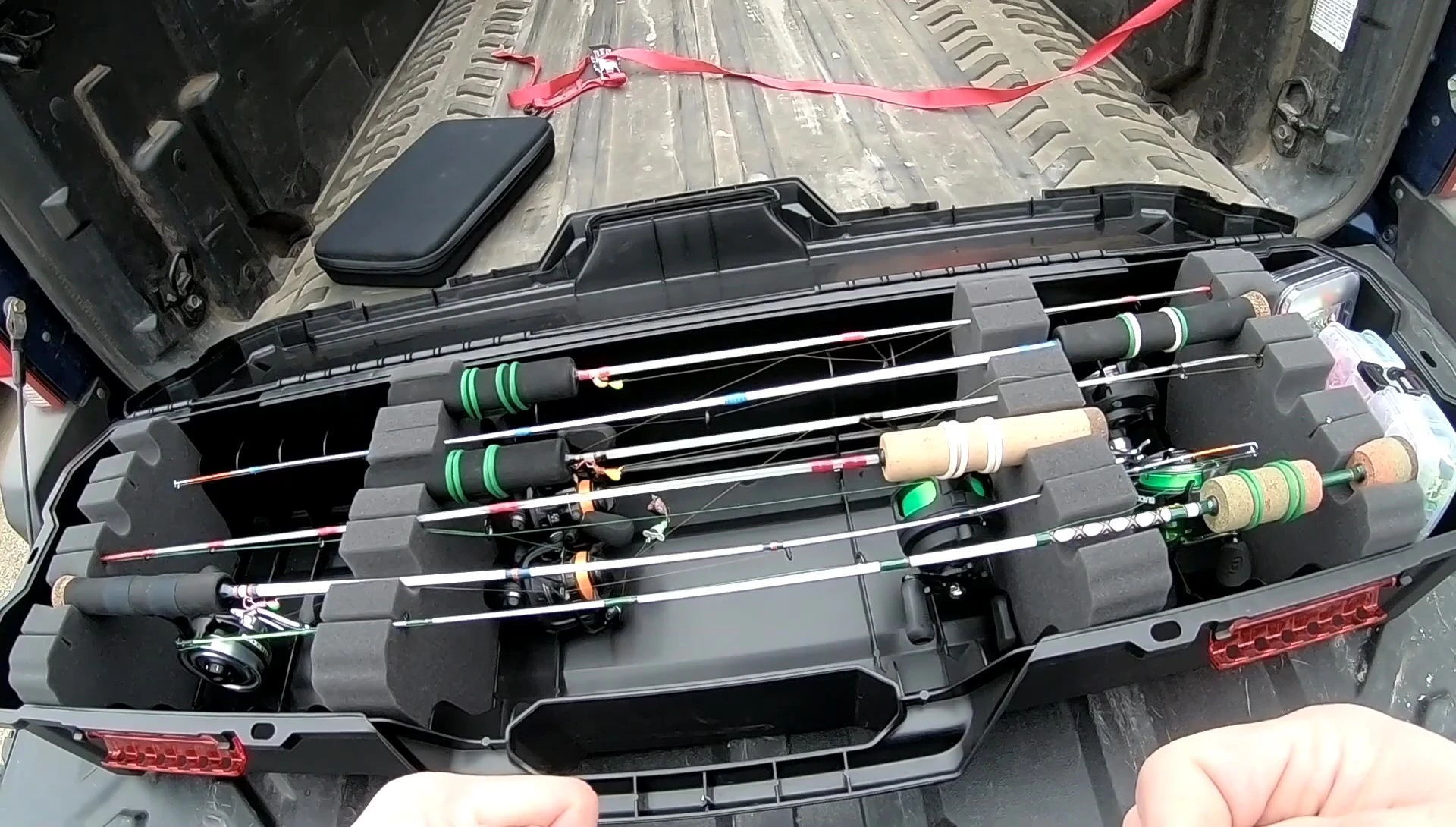 Final shot of the Eagle Claw ice rod case