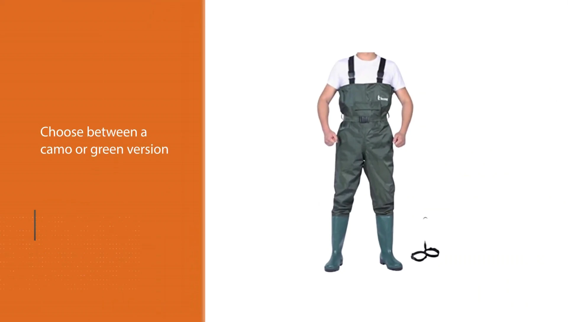 Different color options of the Ozone waders