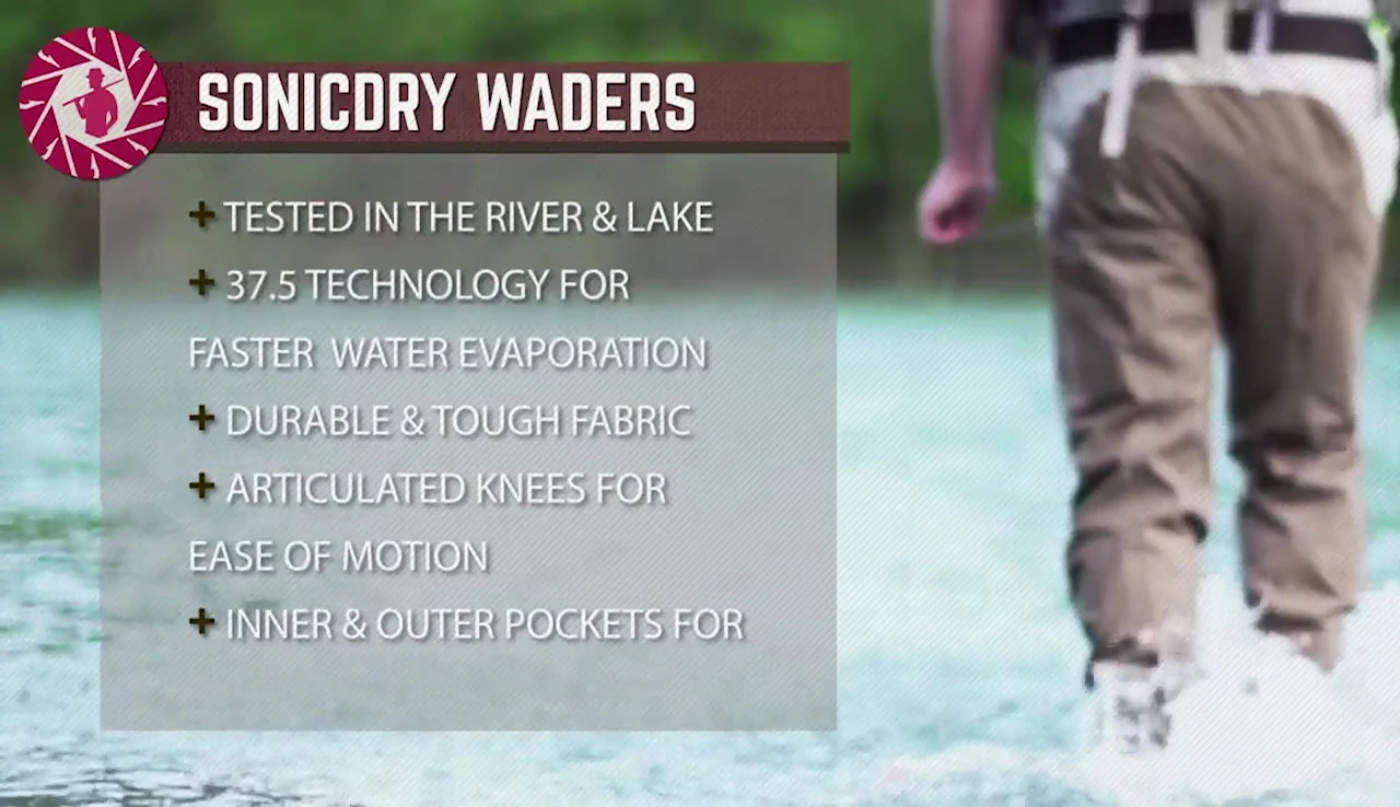 Person trying on the waders