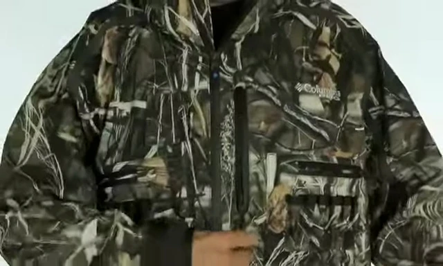 Image showing the multiple zippered pockets on the jacket.