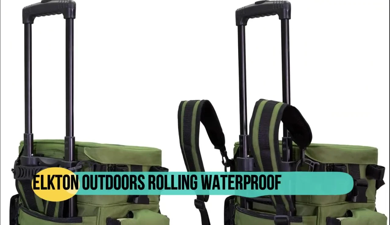Overall view of the Elkton tackle box, showcasing its compact and lightweight design.