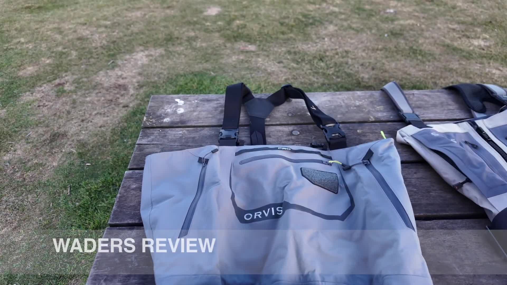 Close-up of the speaker mentioning the Orvis Pro Waders