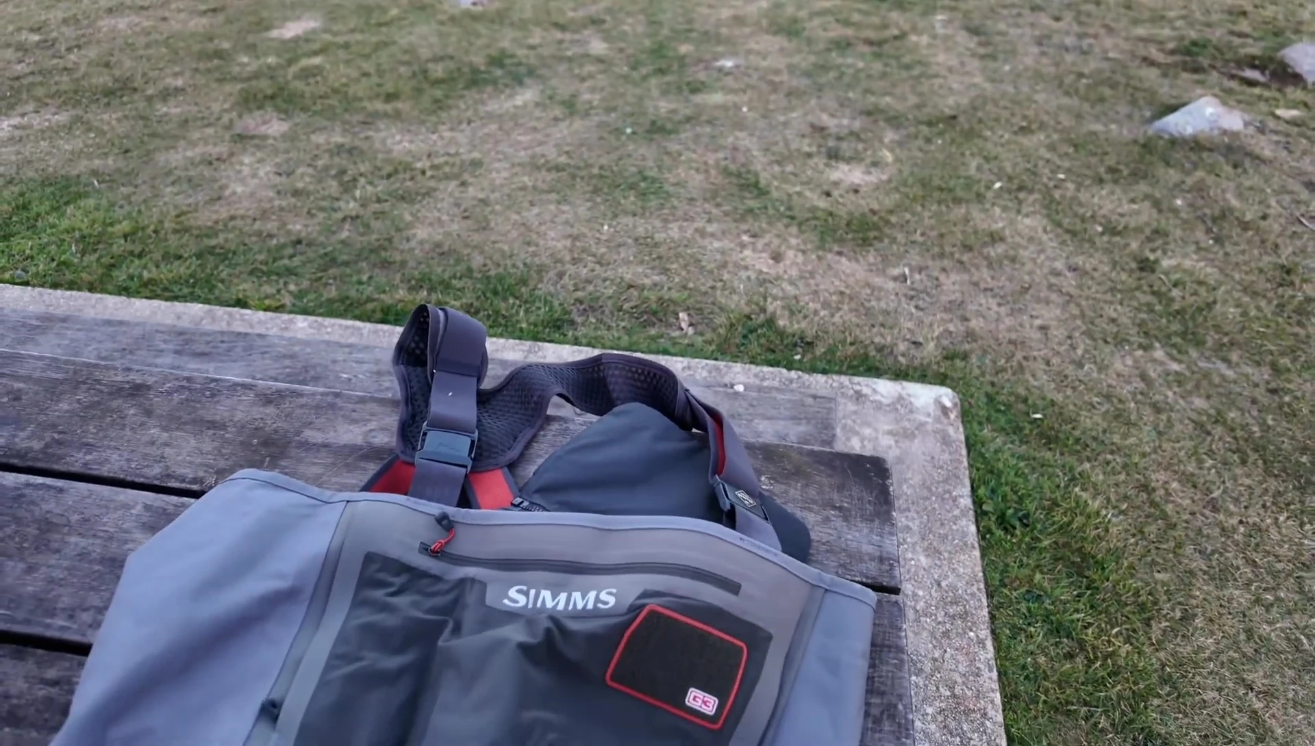 Simms G3 waders shown