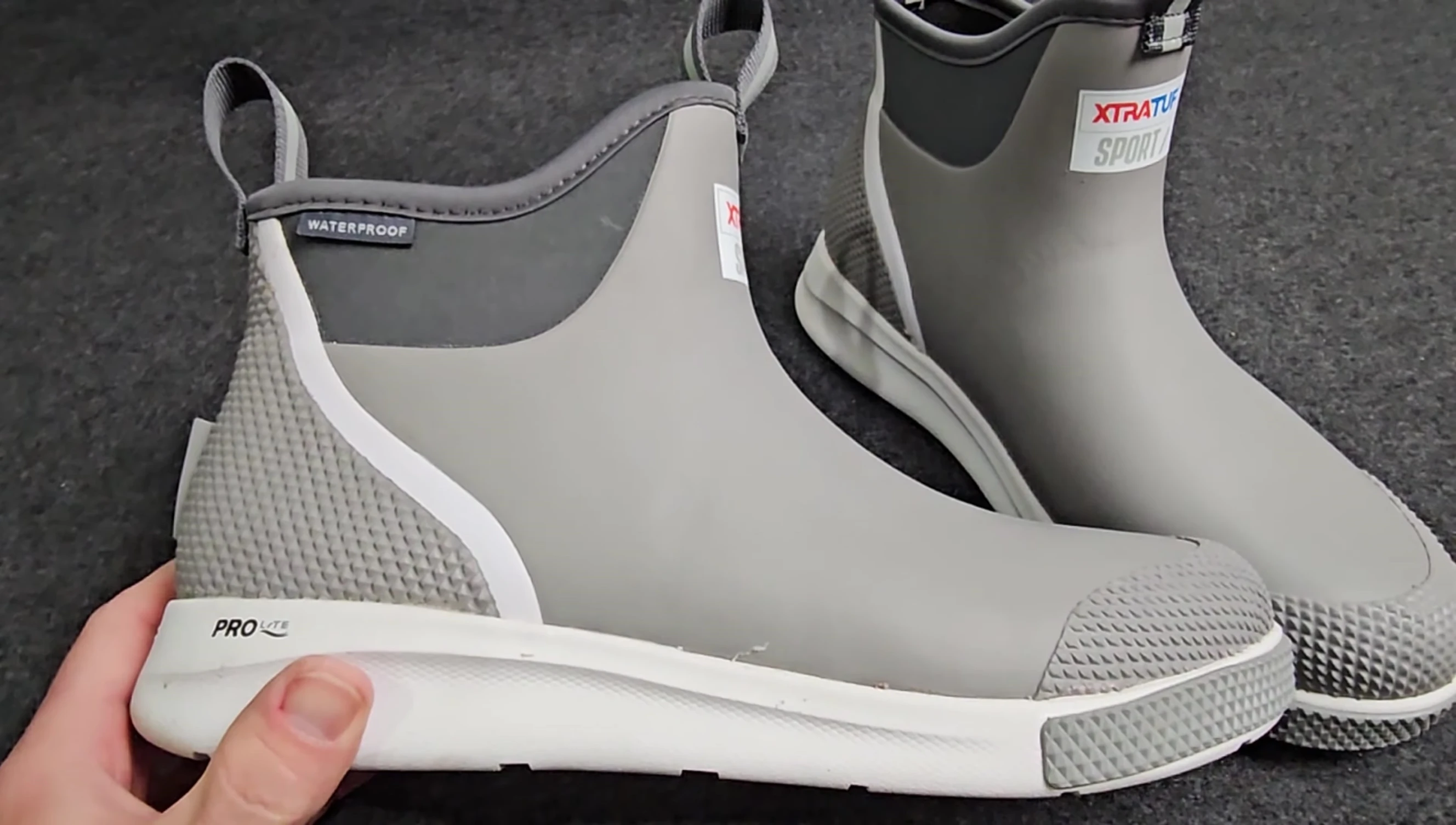 Close-up shot showing the pull tabs