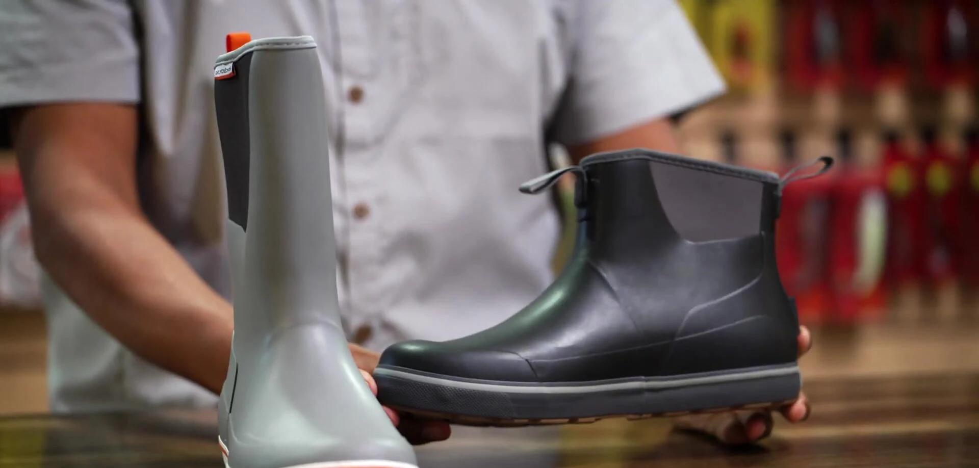 The 6-inch Grundens Deck Boss ankle boot