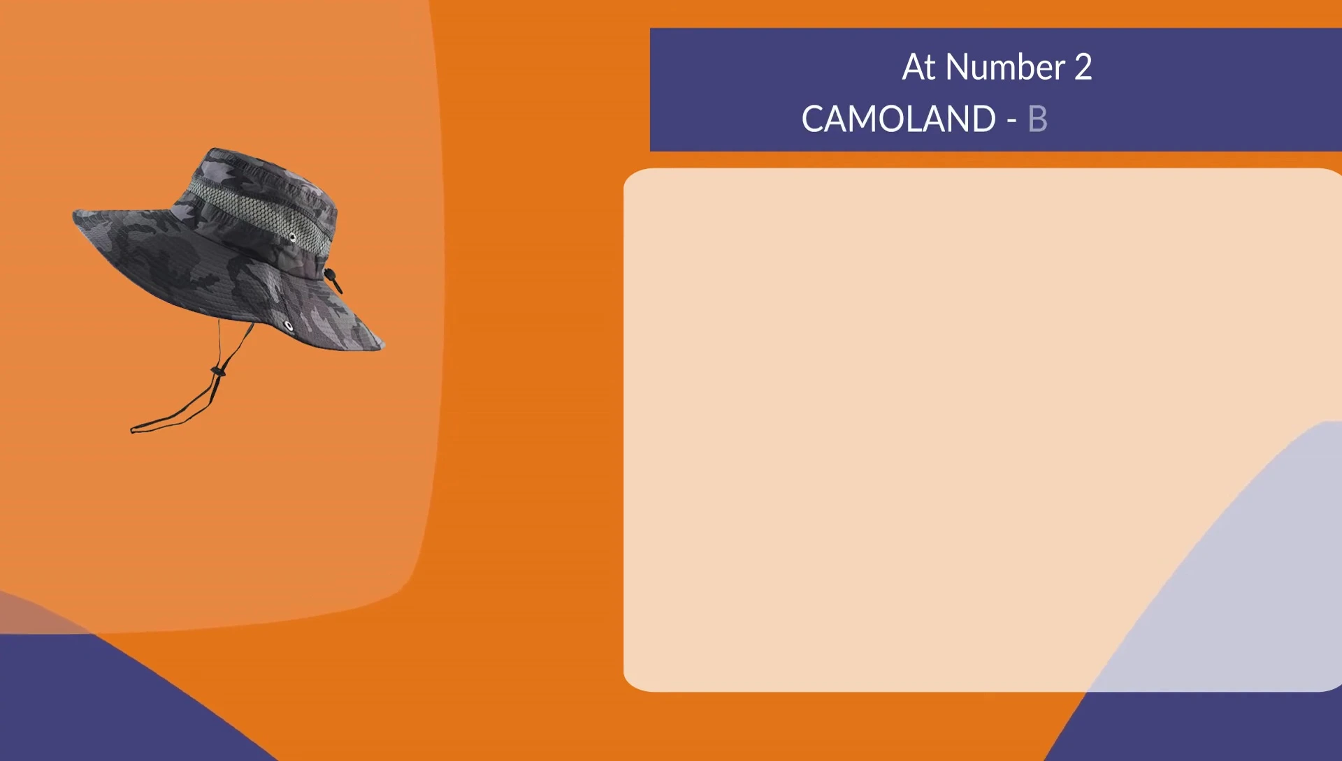 The Camel Crown Boonie Hat showcased