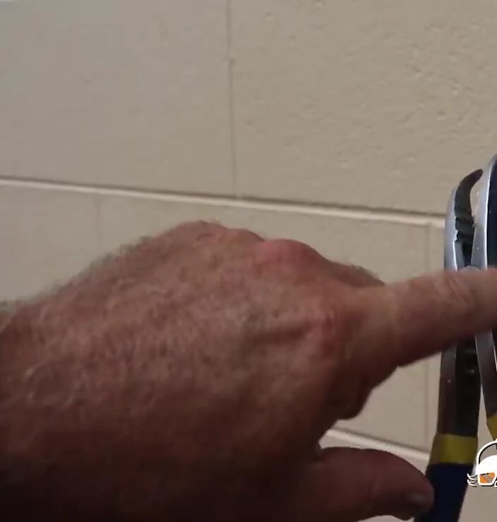 Showing the application of lanolin grease.