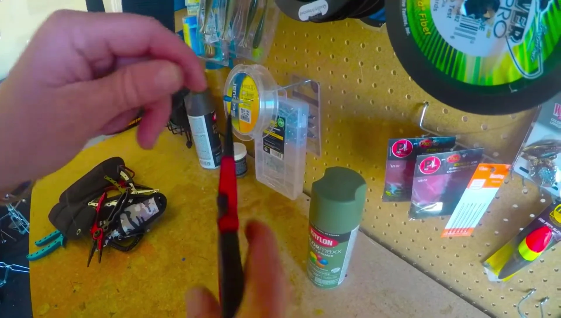 Cutting test on monofilament line